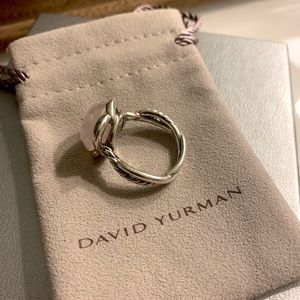David Yurman Continuance Ring, 14mm, Rose Quartz